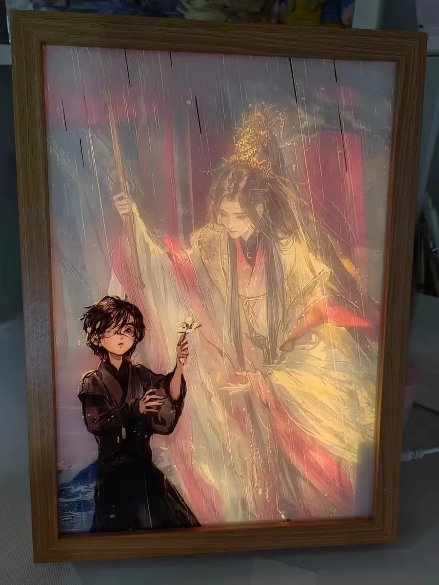 

Tian Guan Ci Fu Xie Lian Hua Cheng Light Painting Night Light Heaven Official's Blessing Anime Figures Ornament Birthday Gifts