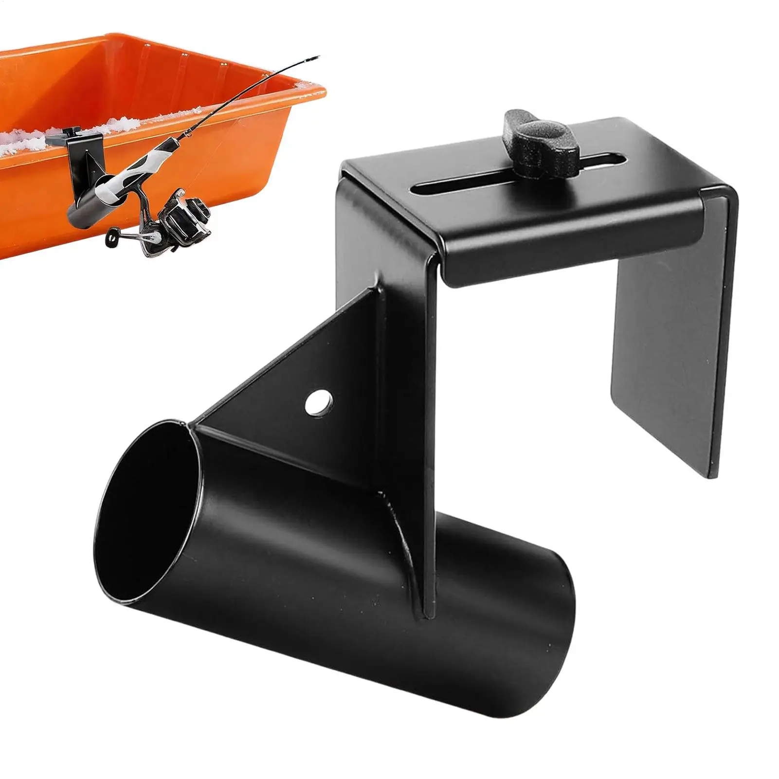 

Регулируемый держатель для удочки для зимней рыбалки 1.9"-3.7", морозостойкое крепление на санки для рыбалки на озере и реке, подарок для отца, мужа, мужчин, любителей рыбалки