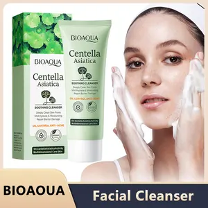 Bioaqua centella asiatica limpiador facial hidratante control de aceite limpieza cara de lavado de la cara de lavado facial cuidado de la piel 12 Mejores lavados faciales de ventas para hombres grasos de piel - №4