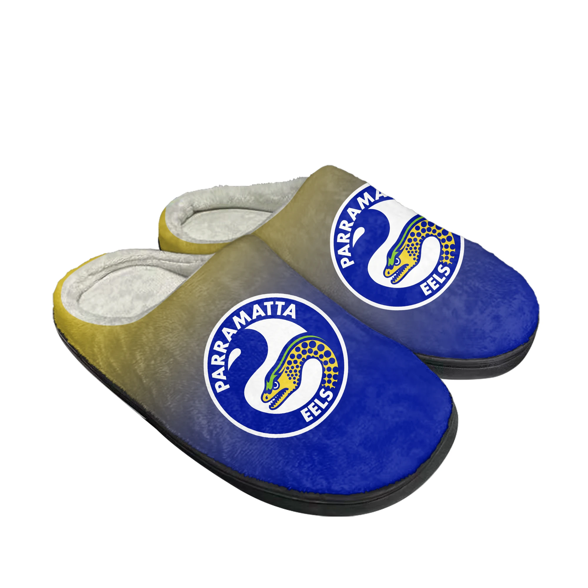 Parramatta Eels Australian Rugby Home Cotton Slippers Mens Womens Plush Bedroom Casual Keep Warm Shoes Thermal Indoor DIY Shoe