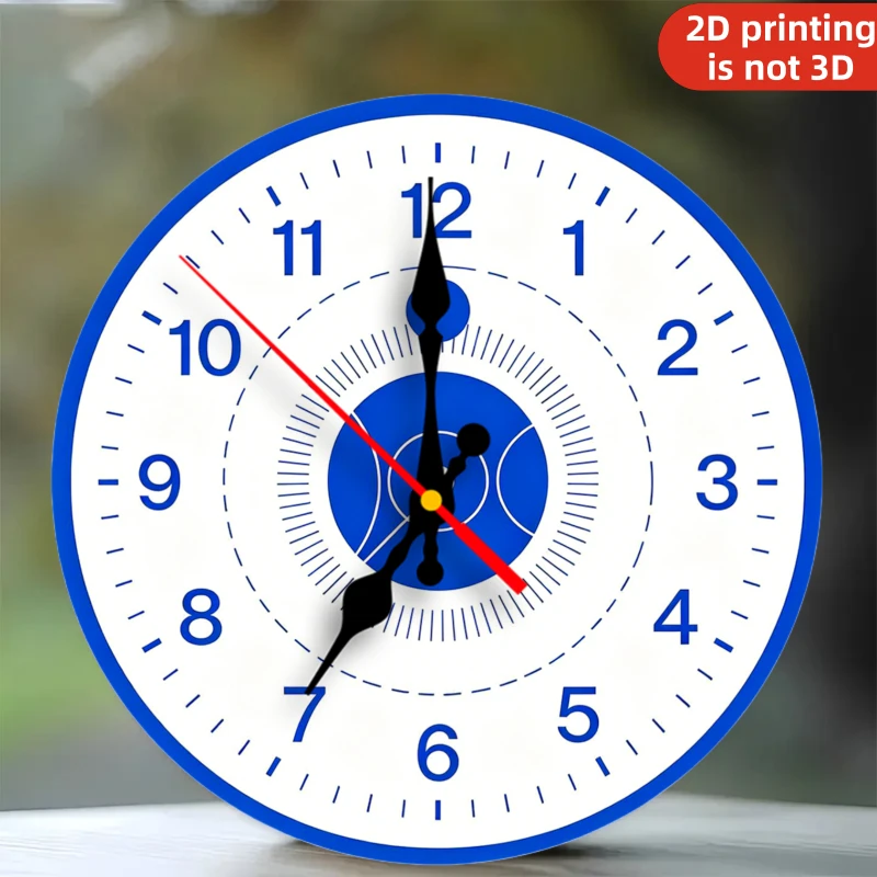 Resin Art Wall Clock - キュビズムアート壁掛け時計、静音クォーツ、2D 2セット針、カラフルなセグメントデザイン、単三電池は含まれていません、家の装飾用