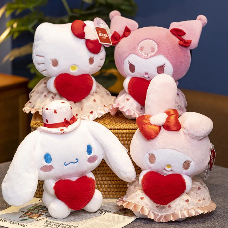

Genuine Sanrio Melody Kuromi Cinnamoroll Plush ToySoft Cute Cartoon Character Stuffed Doll, Perfect Birthday Gift For Kids Girls