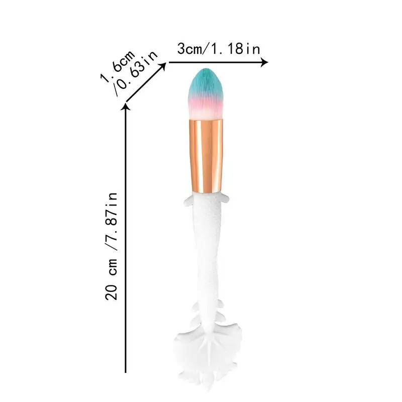 Pennelli per trucco da viaggio pennello per correttore fondotinta in polvere pennello per cipria professionale da viaggio per donna con testa inclinata per
