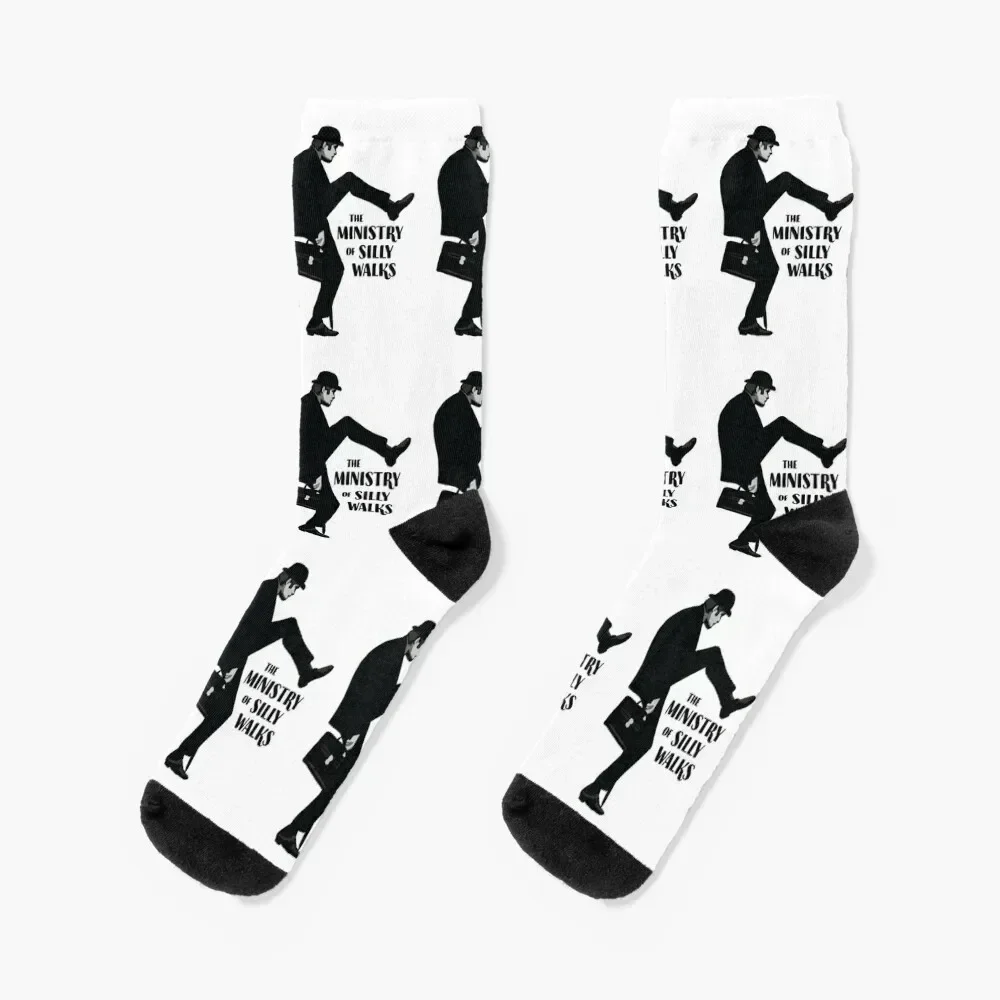 

The Ministry of Silly Walks Socks with print sheer tennis floral Socks For Men Women's