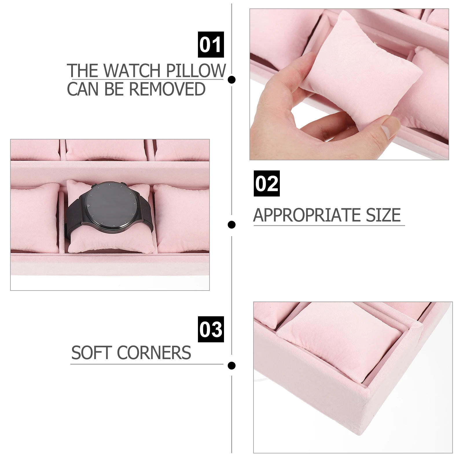 

Double Layer Jewelry Display Tray Storage Organizer Watch Bangle Bracelet Velour Lining Anti Scratch Lightweight Party