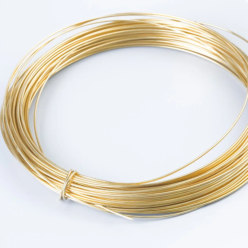 Dia 0.3 - 2.5mm H62 Solid Brass Copper Wire DIY Bracelet Necklace Jewelry Craft Beading Wire String