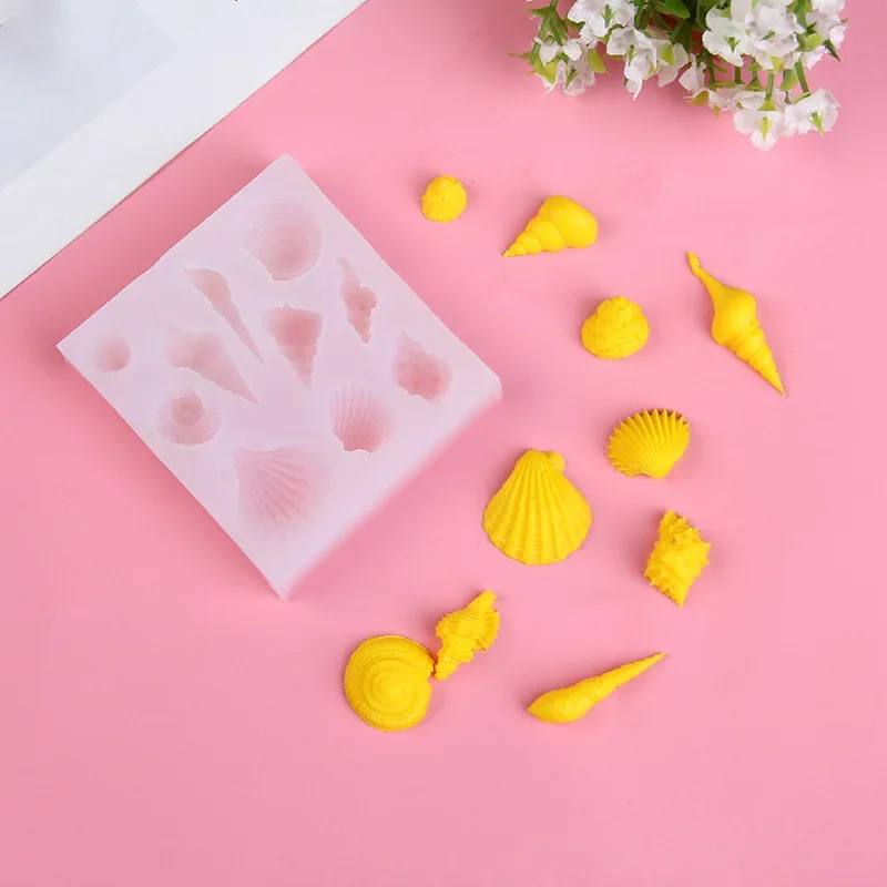 

Cake Mold Creative DIY Handmade Gifts Starfish Shell Boat Silicone Mold Cake Decoration Mould Cake Tools Chocolate Mold