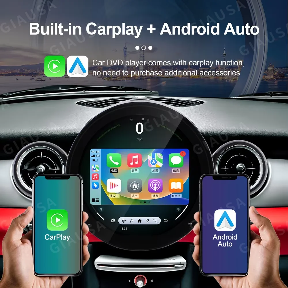 

Android14 Car Radio 11.7” Screen For BMW MINI 2020-2023 GPS Navigation Device Car Wireless GPS Player Stereo Multimedia Player