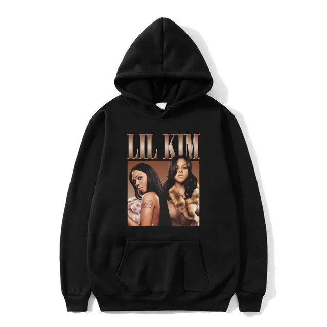 

Rapper Lil Kim Graphic Print Hoodie Men Women Hip Hop Oversized Sweatshirt Male Vintage Hoodies Unisex Casual Pullover Tracksuit