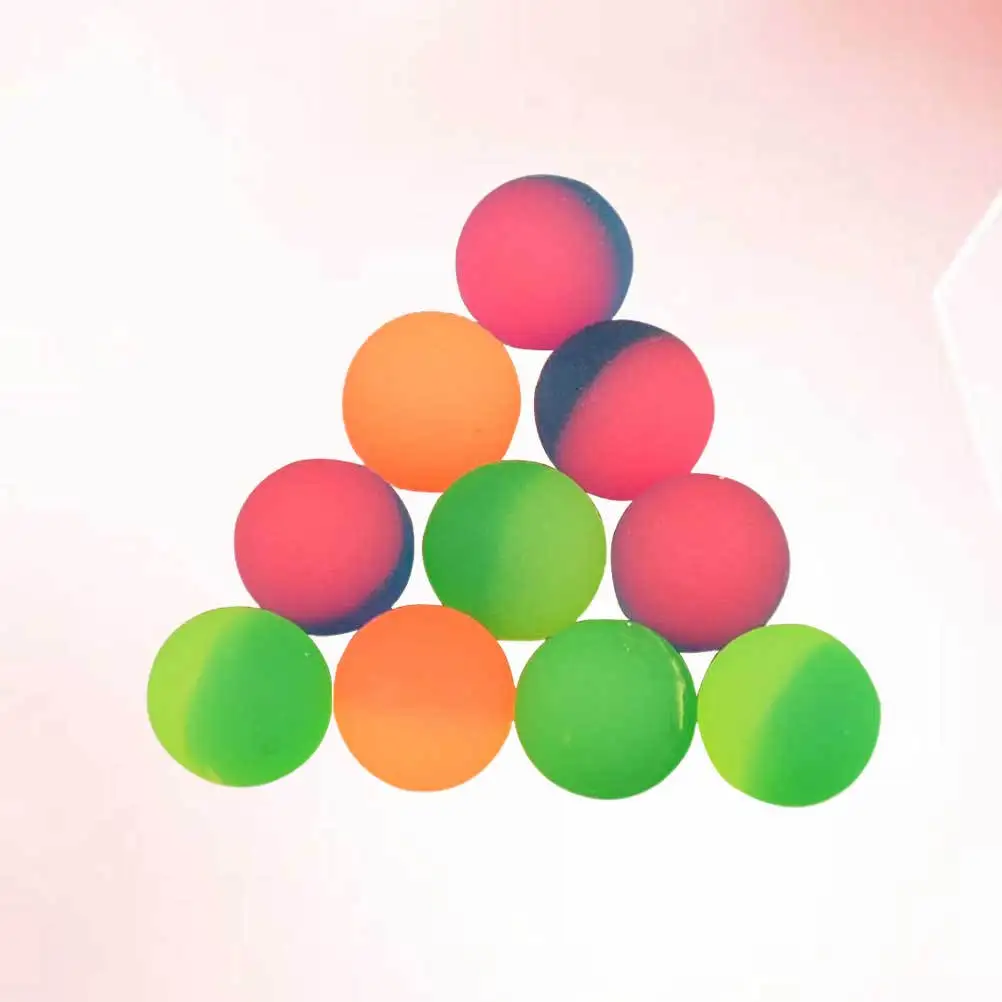 35pcs 32Mm Double Color Bouncing Kids Machine Polish Jumping Ball For Outdoor Play Floating Lightweight