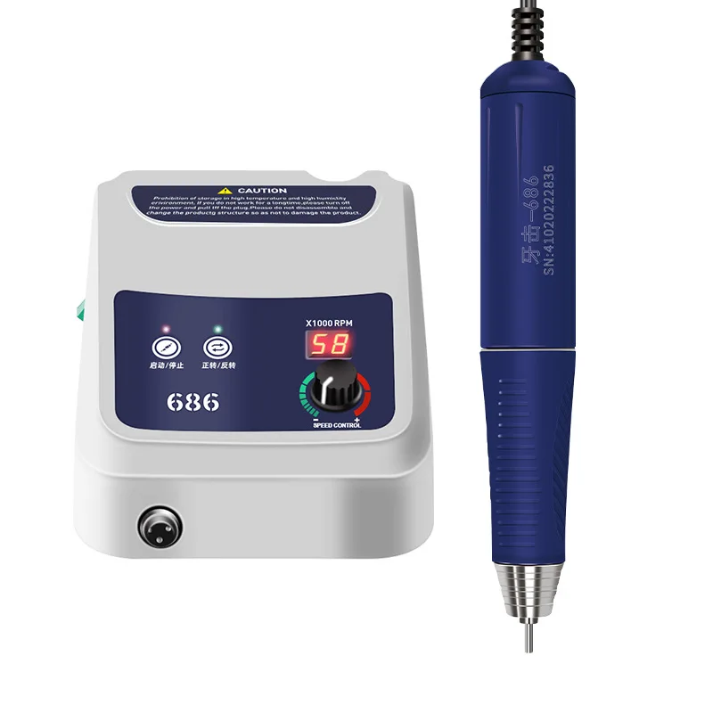 

150W Dental Brushless Micromotor 50000RPM Speed Strong Nail Jewelry Polishing Equipment Pedicure and nail care product