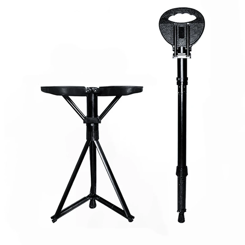 Multifunctional Walking Stick/Stool, Travel and Hiking Stick, Lightweight, Non-Slip, Professional Hiking Cane view 6