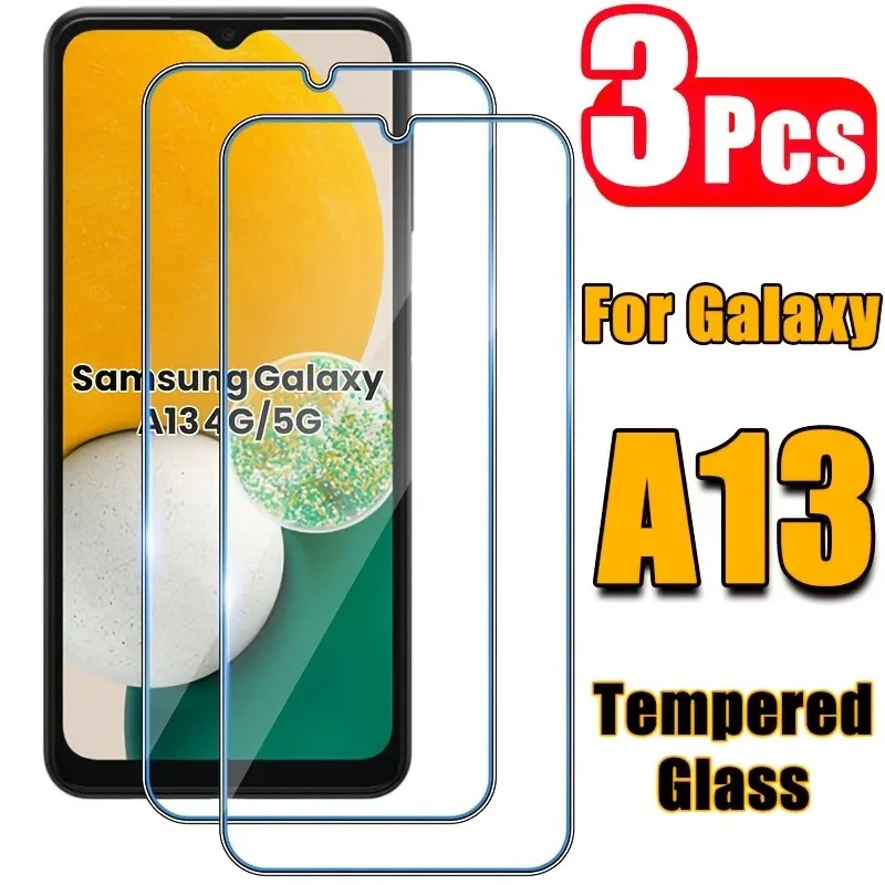 

3Pcs Full Cover Tempered Glass Screen Protectors for Samsung galaxy A13 A14 A15 A16 A12 A23 A24 A25 A26 A34 A35 A51 A52 A55 Film