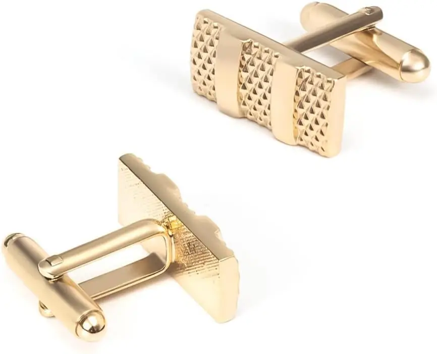 Jewelry Men's Cufflinks Grey Cufflinks and Tie Clip Set Men's French Collar Clip Cufflinks（ Including Gift Cufflink Box）