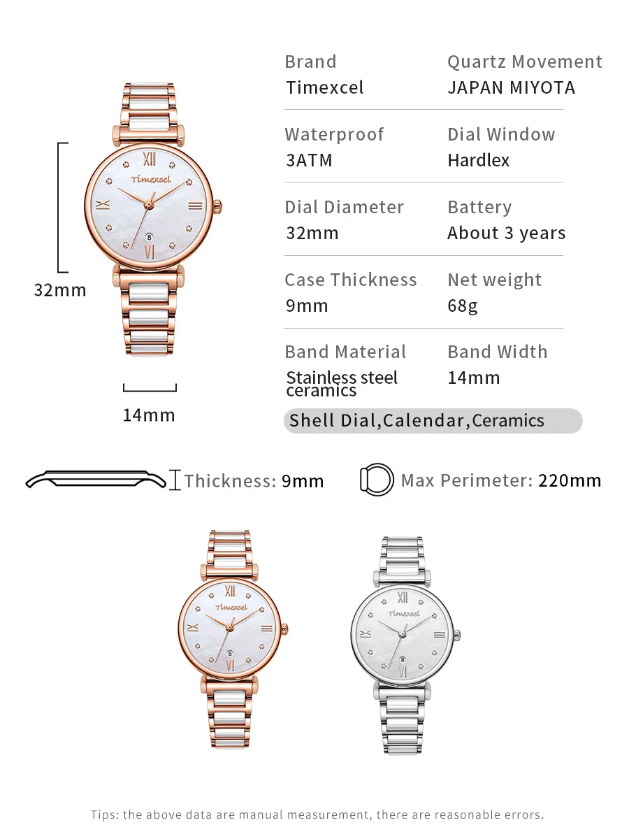 Fashion Women Watches Luxury Ceramics Watchstrap Ladies Bracelet Reloj Mujer 2023 New Creative Waterproof Quartz Watch For Women