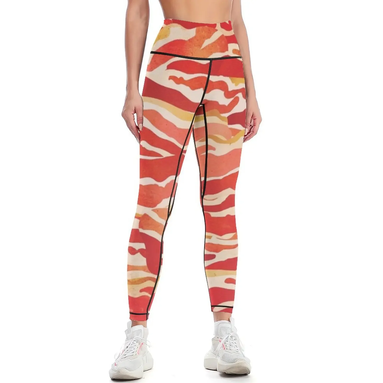 

Bacon Pattern Leggings legging gym Tight fitting woman Women's high waist joggers for Womens Leggings