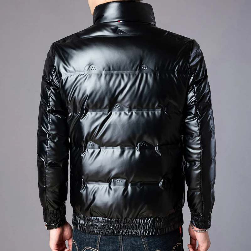 

Winter New Men Down Jacket Trendy Stand Collar Male White Goose Clothes Coat