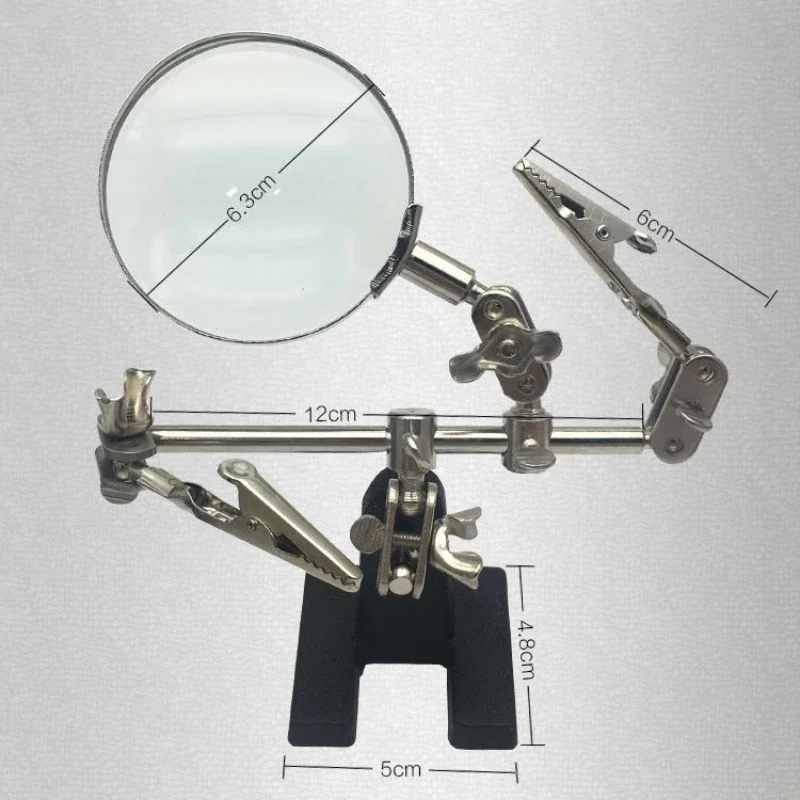 1pc Jewelry inlay auxiliary bracket welding clip magnifying glass circuit board adjustable magnifying welding clip