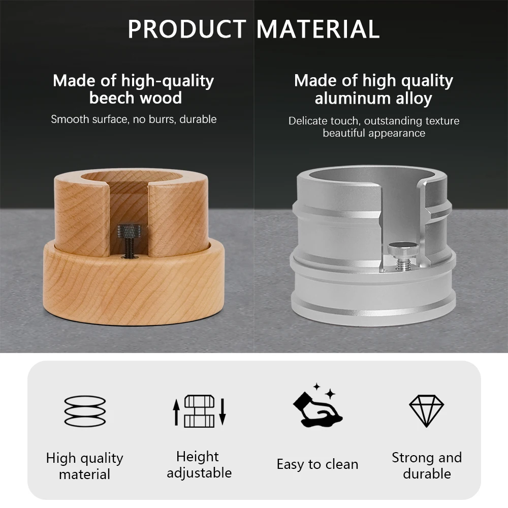 Coffee Portafilter Holder Espresso Tamping Station Espresso Holder Tamper Stand For Most 51/53/54/58mm Coffee Portafilter