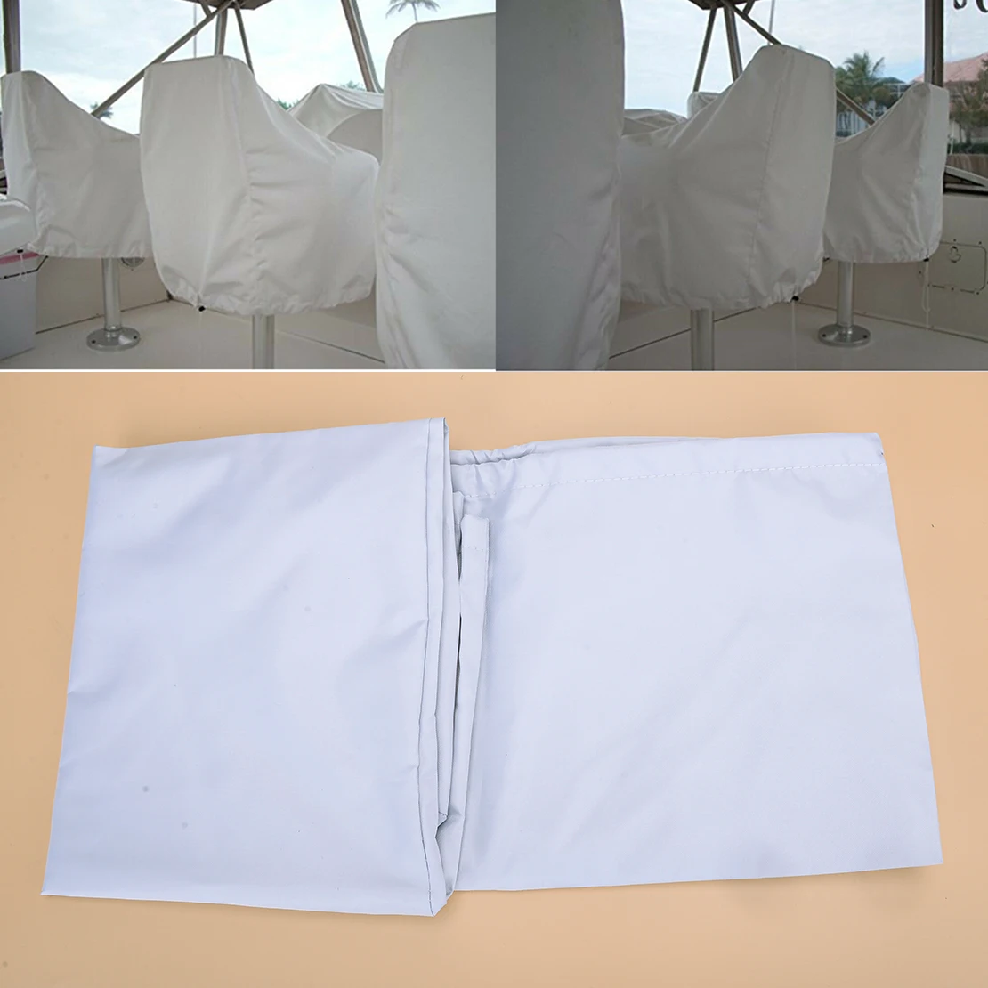 

Outdoor Boat Yacht Ship Seat Cover Protection Elastic Closure UV Resistant 210D Waterproof 56x61x64cm