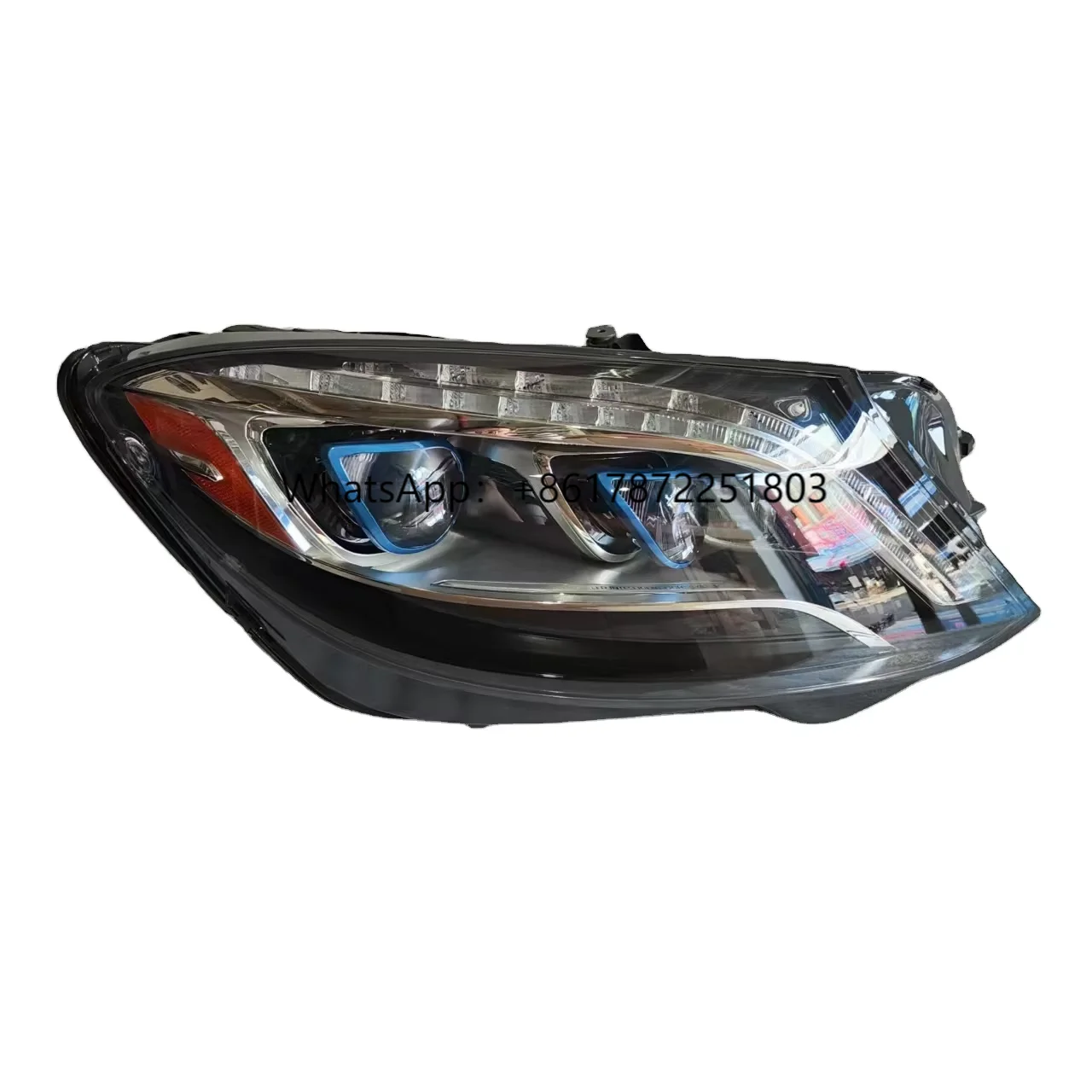 

For Mercedes Benz Car Lights Led Headlight American Version 222LED Headlight Blue Eyebrow Beads Car Headlight