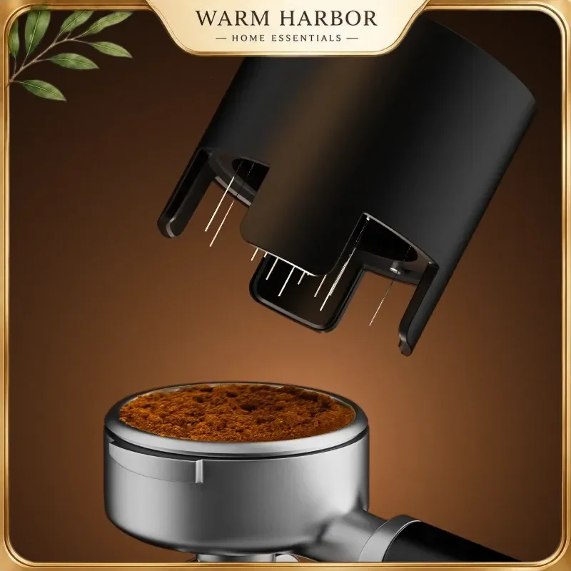 Timemore 58mm Electric Espresso Distributor Auto Rotating Needle Coffee Leveler Portafilter Coffee Ground Spreader Barista Tool