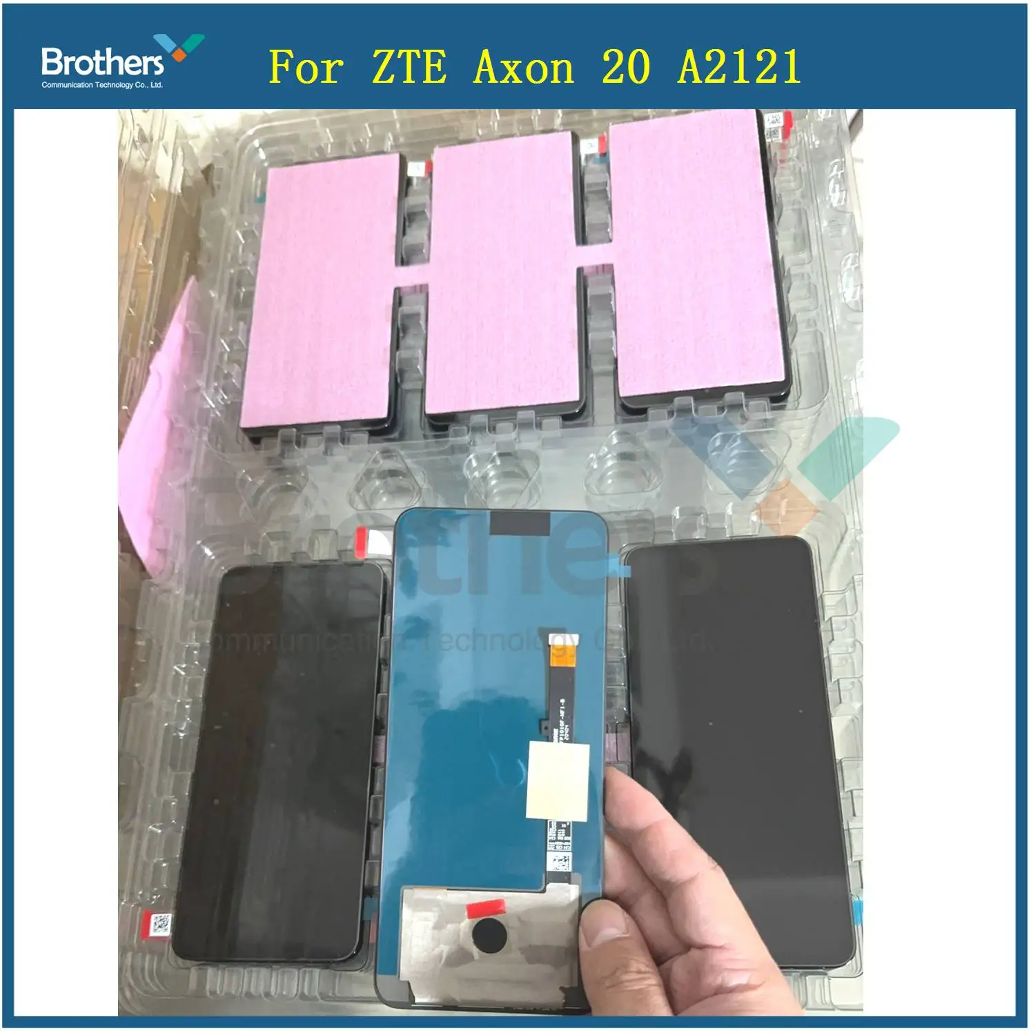 Imagem -02 - Amoled-lcd Tela Painel de Toque para Zte Axon20 4g 6.92 Axon 20 5g Extremo A2121 A20 Digitalizador Sensor de Montagem