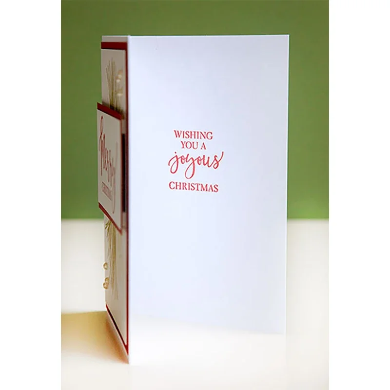 New Merry Christmas English Words timbri trasparenti per fai da te creazione di biglietti di auguri Album Scrapbooking No Metal Cutting Dies