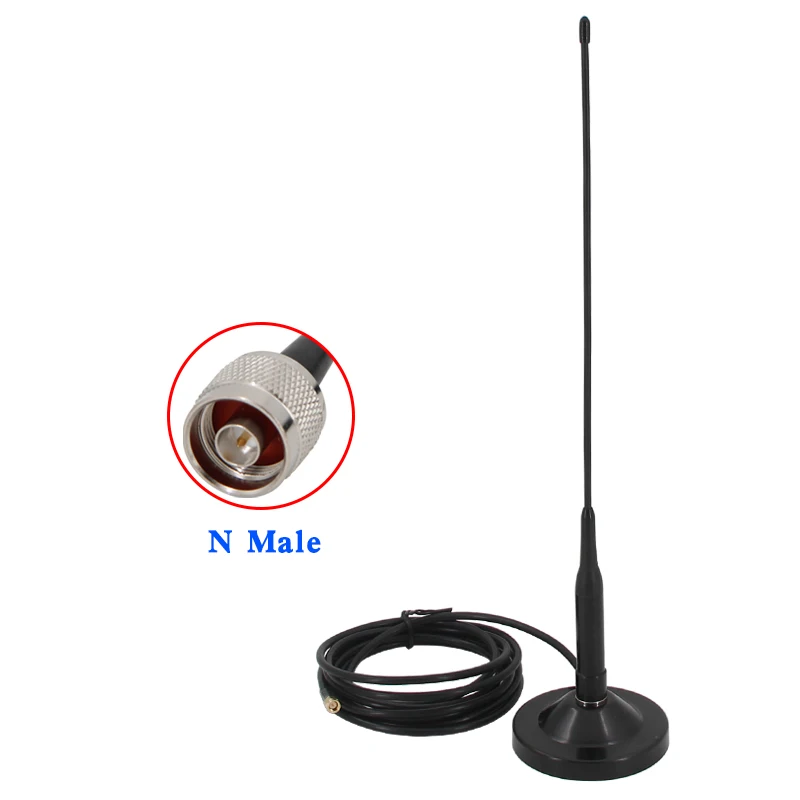 433MHz Soft Whip antenna 315-450-470-510-600-580 MHZ OMNI vehicle suction cup antenna Radio antenna anti-collision benda