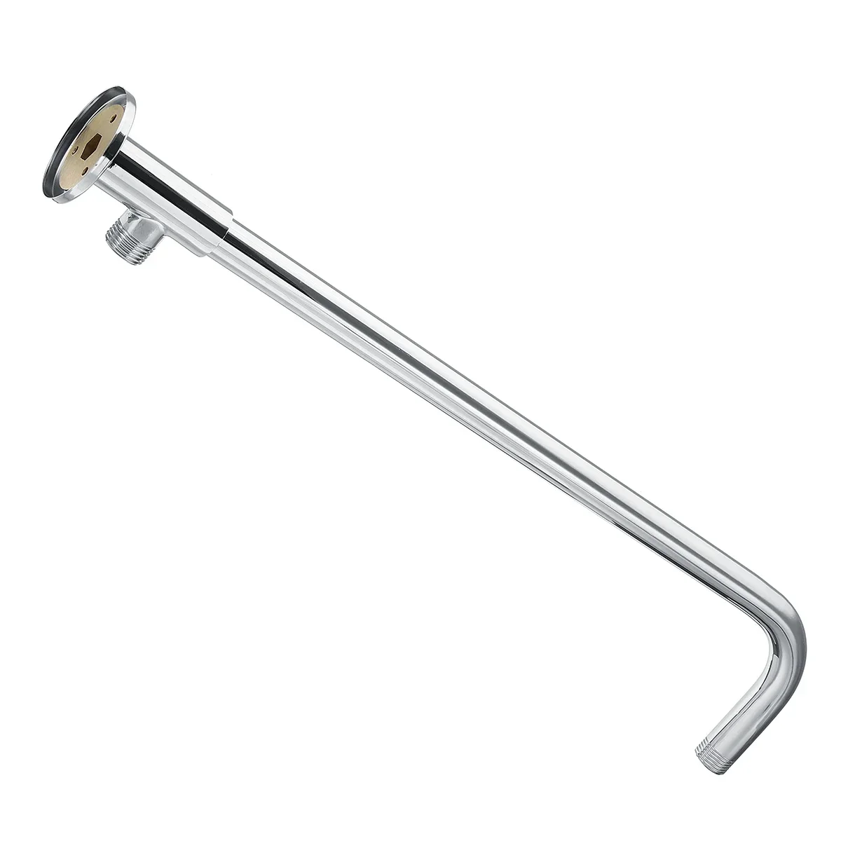 49cm G1/2 inch Shower Head Extension Arm Kit For Bathroom Stainless Steel 90°Wall Mounted Tube Rainfall Shower Head Arm