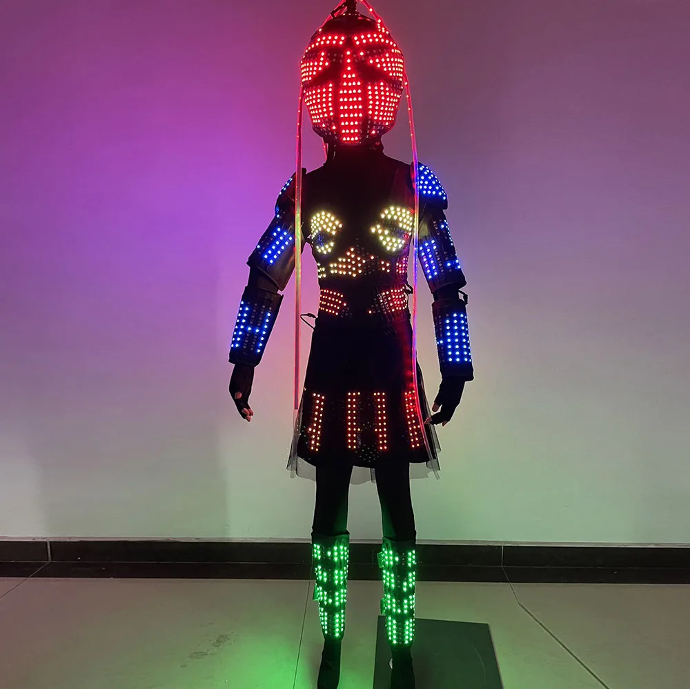 

Women's LED Robot Costume for Party Show Illumination Cosplay Carnival - Size Large