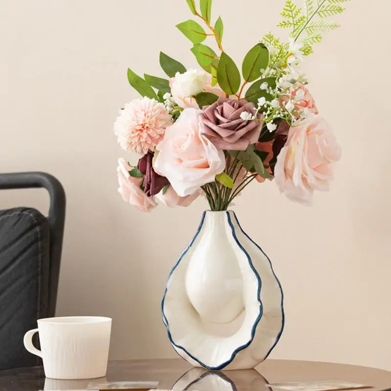 Descubre por qué el vaso de cerámica decorativo con concha de ostra es la pieza ideal para tu hogar