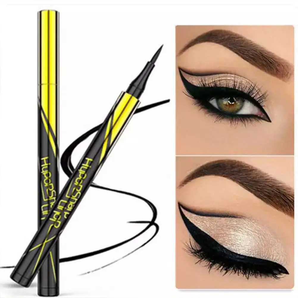 Black Liquid Eyeliner Natural Smooth Eye Liner Pencil Waterproof Quick Drying Not Bloom Natural Eyeliner Eye Cosmetics