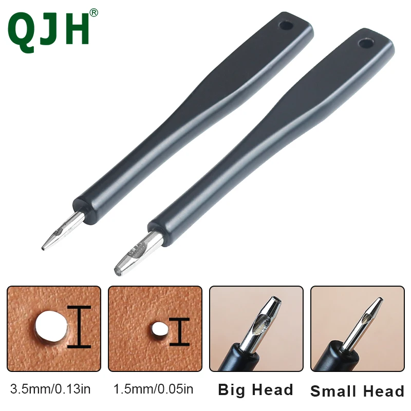 QJH Flower Punch Cylindrical Punch Hollow Leather Hole Punch Eyelet Round Hole Shoe Eye Punching Row Punch Leather Craft DIY