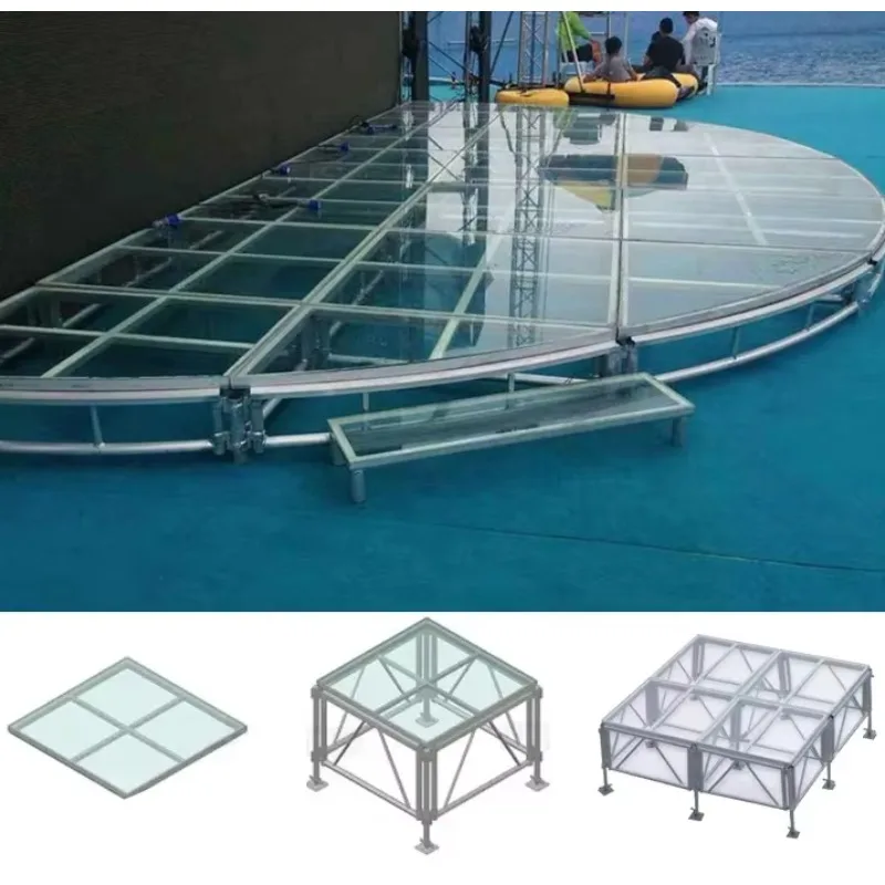 1.22X2.44M 1.22x1.22M Modular aluminum alloy 6061-T6 quick connection stage platfor