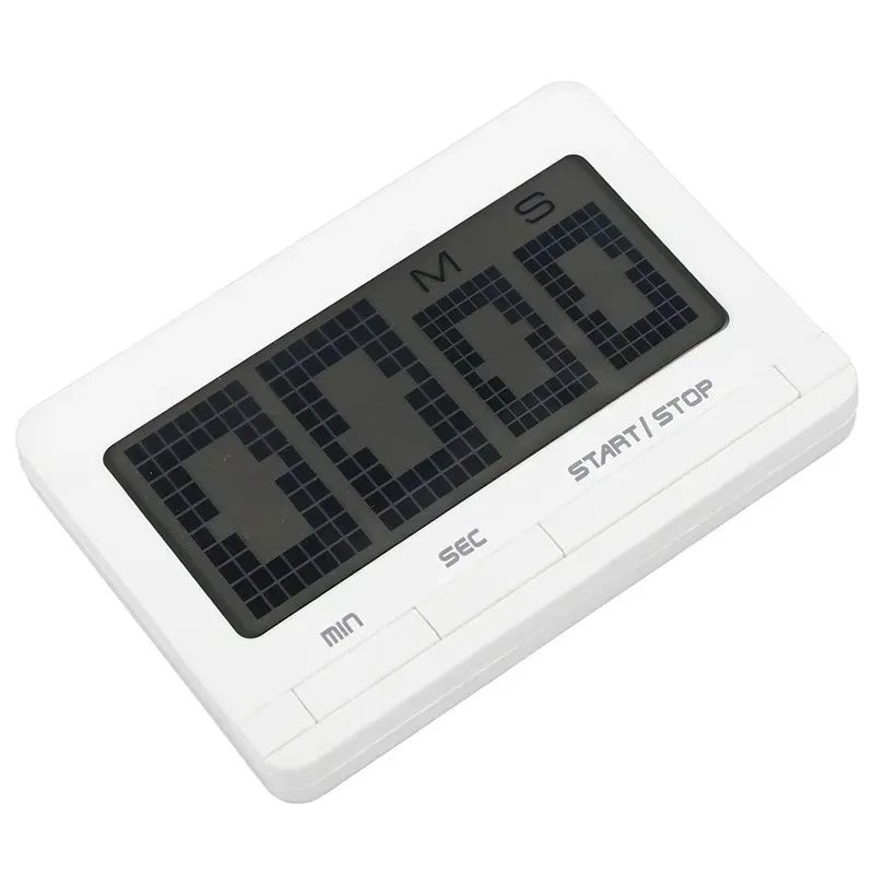 

Professional Cooking Reminders Customized Gifts Digital Large Display Ultra-thin Voice Countdown White Kitchen Timer