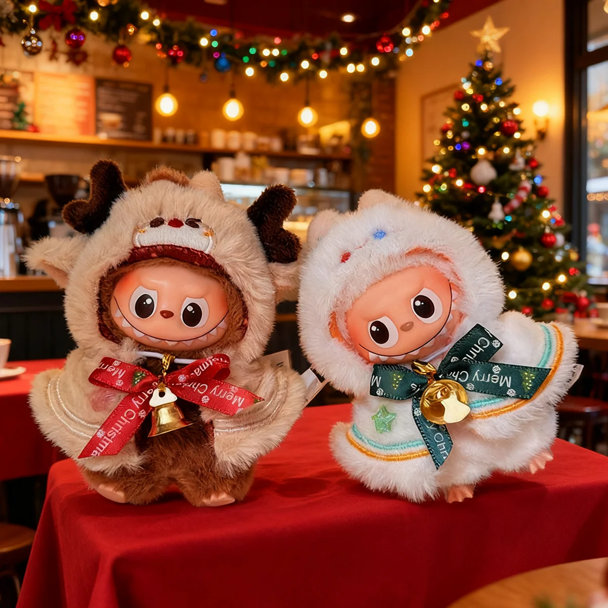 [Senza bambola] Per Labubu 4.0 Spille per la serie Love Vestiti Mantello di renna da elfo di Natale per Twinkle Twinkle Accessori per abiti da bambola