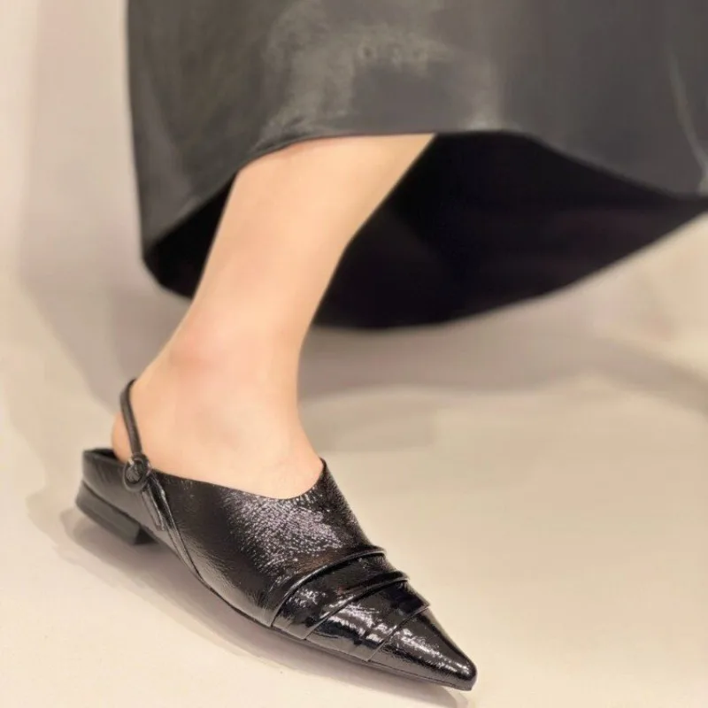 New Trendy Advanced Texture Cowhide Exquisite and Comfortable Niche Beautiful and Easy to Wear Women's Pumps