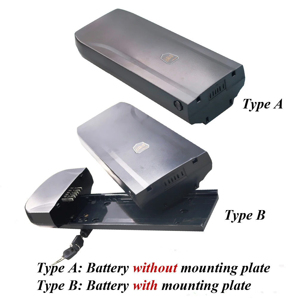 37V 13Ah Recharger Li-ion Battery for Phylion XH370-13J Electric Bike 36V 14.5Ah 15Ah 17Ah 20Ah Rear Rack Case E Bike Battery