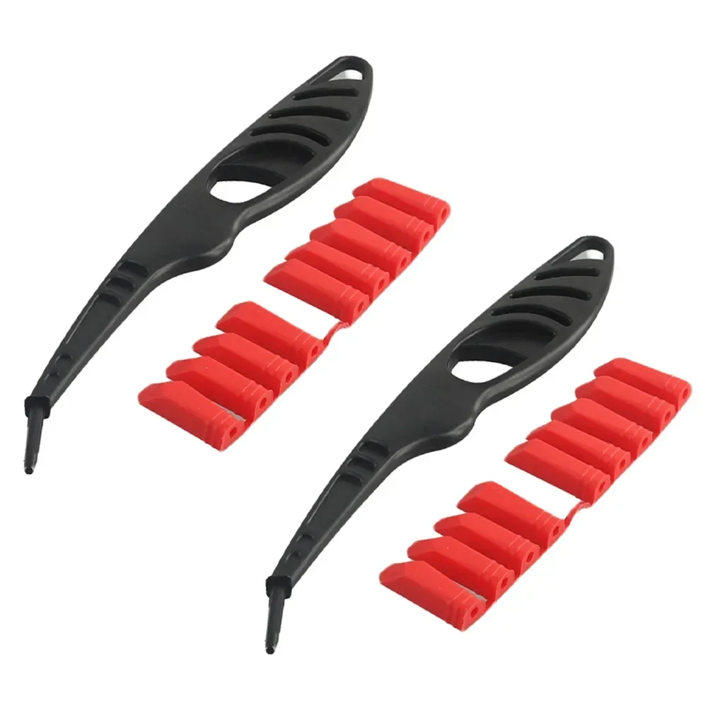 2Pcs Glass Glue Angle Scraper Sealant Spreader Finishing Tool Kit For Window Ceramics Tile Kitchen Sink Shower Tile Joint Tool