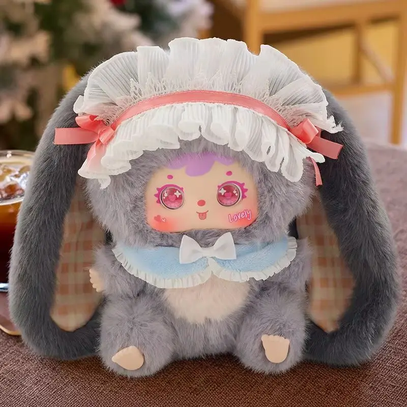 Caja ciega de felpa de vinilo serie Samuel Rabbit Big Family V2, bonita mochila colgante, muñeca Kawaii, juguete de moda, caja misteriosa, regalos sorpresa