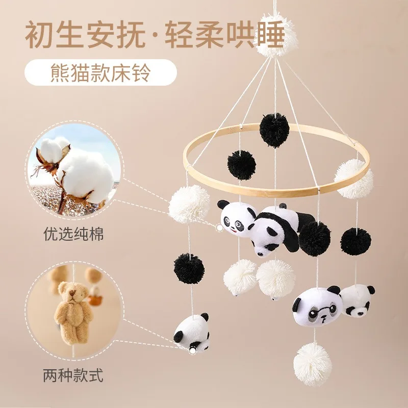 mobile-de-berco-de-panda-tricotado-a-mao-preto-e-branco-com-pompons-e-chocalho-pendurado-decoracao-calmante-para-berco-de-recem-nascido-brinquedo-de-pelucia-para-bercario-de-bebe