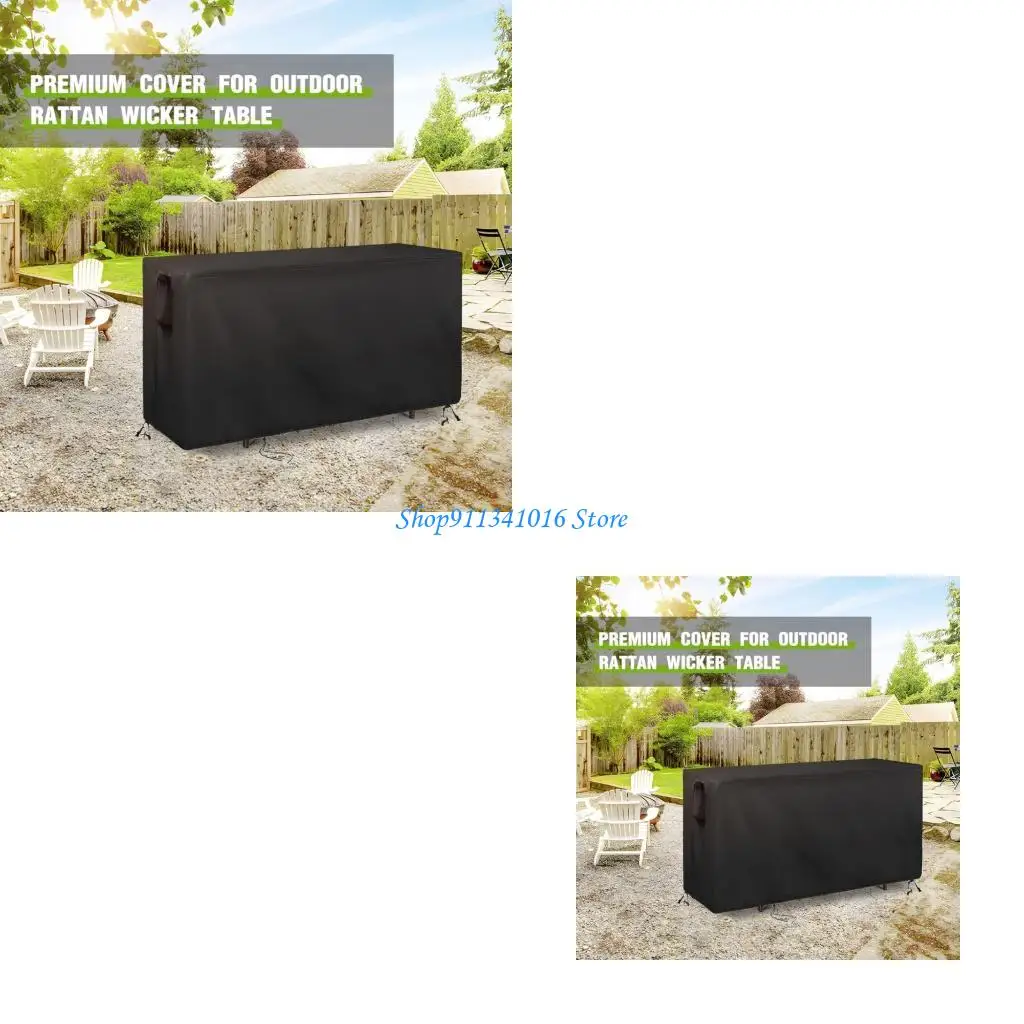  Outdoor Bar Table Cover 55Inch Weather Resistant Oxford Fabric Protectors With Reinforced Edges Secure Fastening Systems