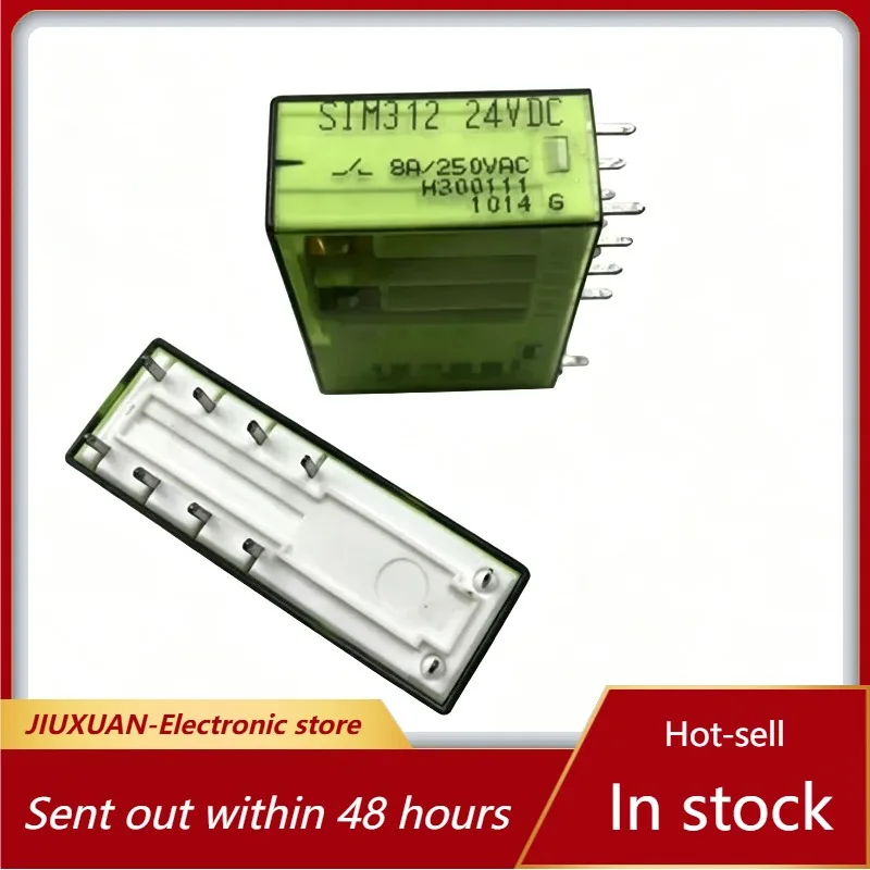

New 1pcs/lot SIM312 24VDC 10pins genuine safety relay base SRD-SIM4