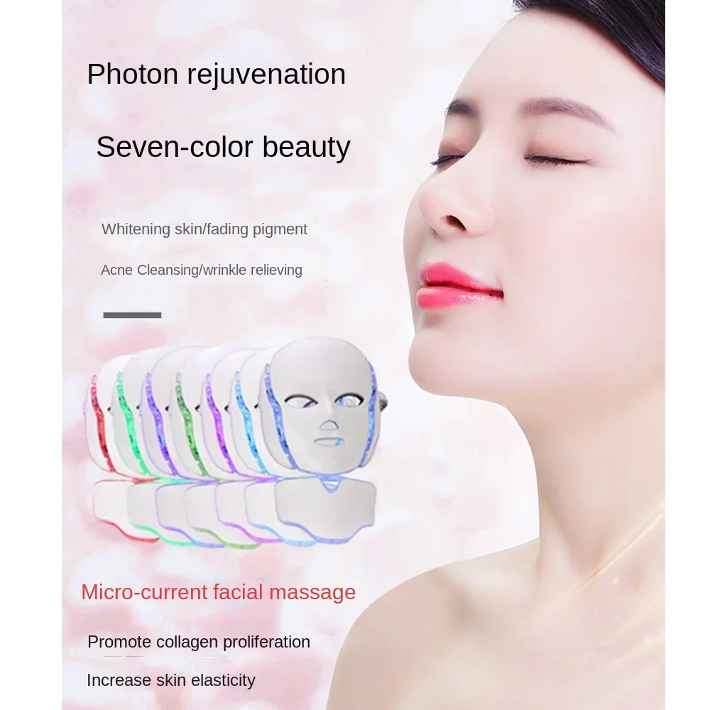 Free Shipping Photon Skin Rejuvenation Mask Import Lamp LED Mask Red and Blue Light Beauty