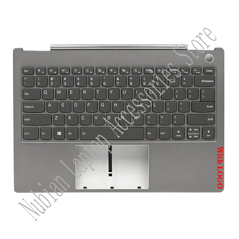 Penutup belakang LCD Laptop baru/Bezel depan/Keyboard sandaran/casing bawah untuk Lenovo ThinkBook 13S 13S-IML 13S-IWL casing Laptop perak