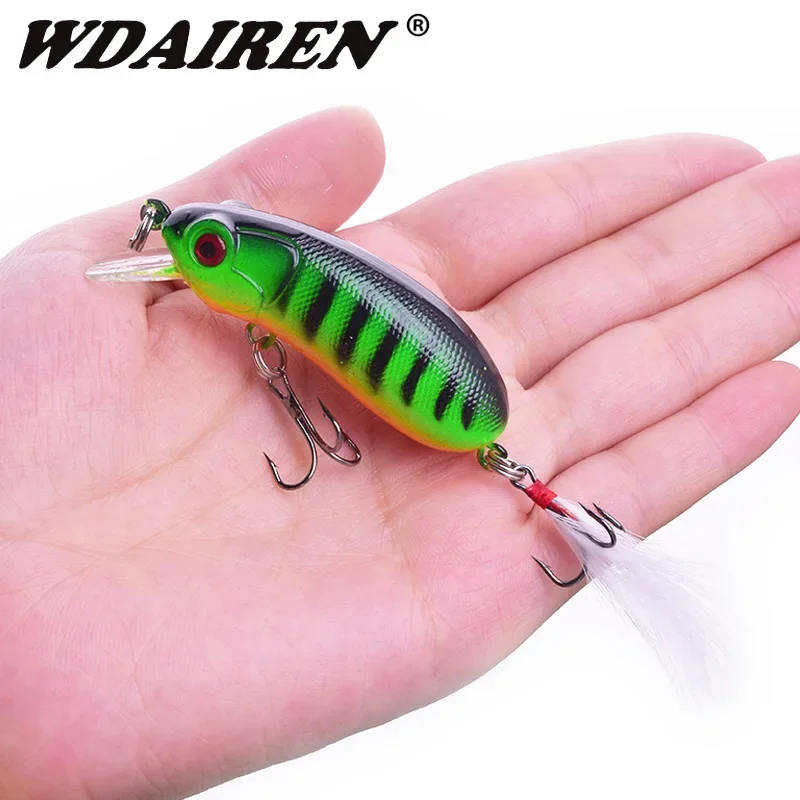 

1 Pc Sinking Minnow Fishing Lure 6cm 10g Plastic Wobbler Crankbaits Artificial Bait with Hook for Bass Perch Trout Pike Tackle