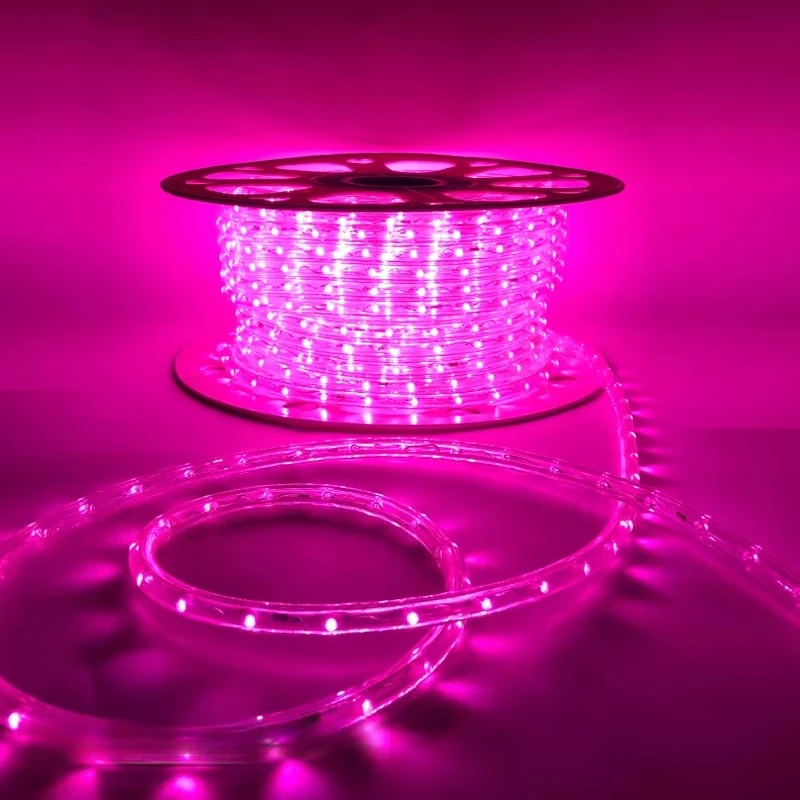 Waterproof IP65 Pink Tube Light 50m Outdoor  Christmas Tree Street and Wedding Decoration