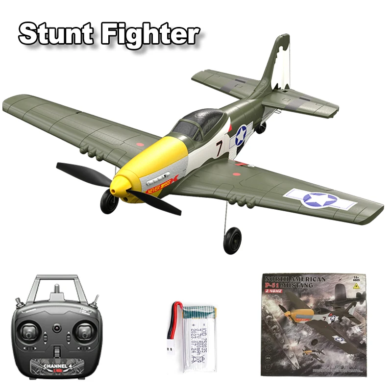 W551 RC Fighter 4CH Remote Control Aircraft Stunt Fixed Wing Model Toy Gift Rc Plane Outdoor Toys for Children