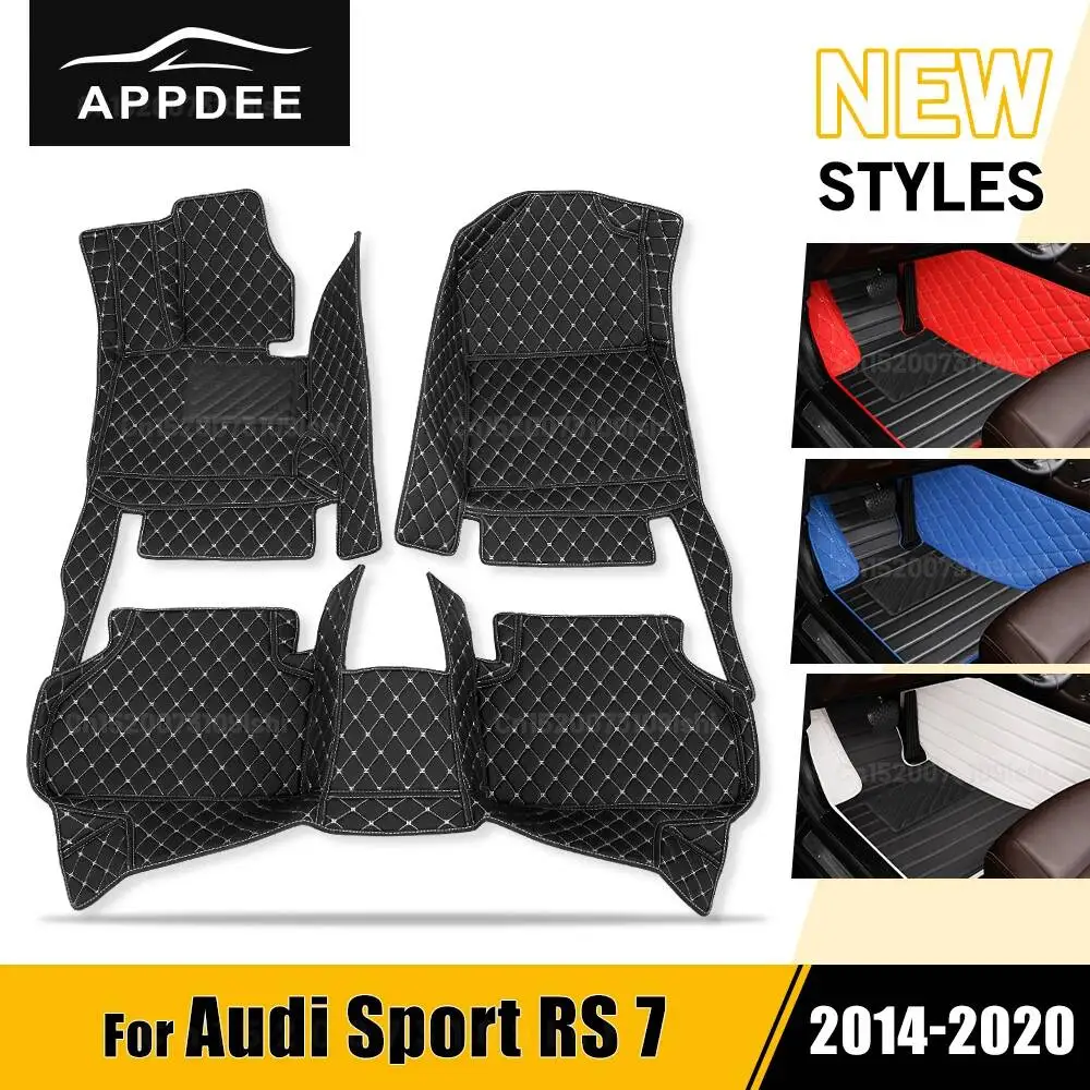 

Car Floor Mats For Audi Sport RS 7 2014 2015-2018 2019 2020 Custom Auto Foot Pads Automobile Carpet Cover Interior Accessories